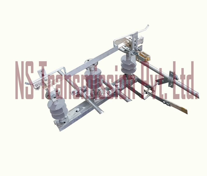 11KV Rotating with Earth Switch – 11KV Rotary AB Switch with Earthing, Outdoor Isolator for Safe Line Isolation, Heavy Duty Structure, Reliable Operation